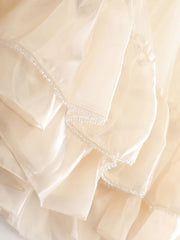 Luxury Pleated Tulle Maxi Skirt