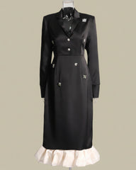 Luxury Crystal Blazer Dress