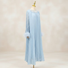 Formal Luxury Diamond Plissé Dress