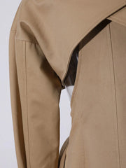 Luxuy Avant-Garde Belted Trench Coat