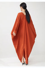 Luxury Designer Pleated Maxi Kaftan Dress