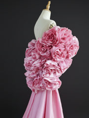 Couture 3D Rosette Formal Cape