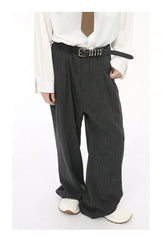 Men's Casual Blazer and Baggy Trousers 2-Piece Set