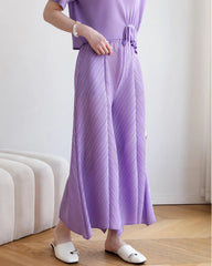 Luxury Plissé Palazzo Pants