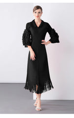 Luxury Cocktail Pleats Dress