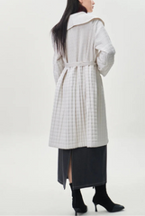 Premium Pleated & Quilted Coat