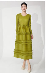 Premium Pleated Stretchy Dress