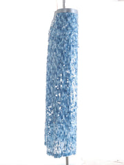 Sequin Glitter Straight Midi Skirt