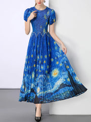 Truly Plissé Starry Night Dress