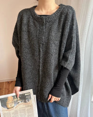Luxury Knitted Poncho Sweater