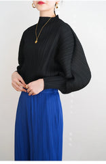 Luxury Japanese Pleated Blouse