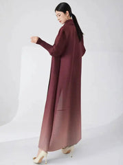 Luxury Plisse Longline Cardigan