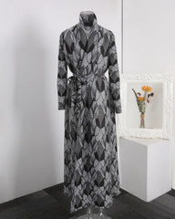 Luxe Plissé Longline Cardigan