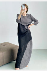 Petite Luxe Japanese Pleats Skirt Set