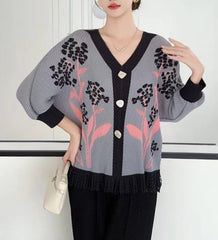 Luxury Pleated Fringe Blouse
