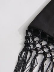 Luxury Asymmetric Fringe Blazer