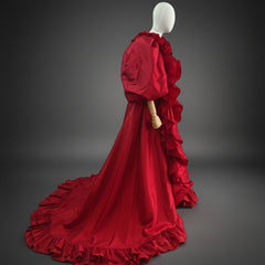 Luxury Taffeta Evening Coat