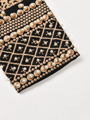 Luxe Pearl-Embellished Blazer