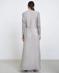 Premium Long Pleated Coat