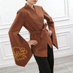Luxury Flared Sleeve Blazer