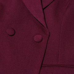Ruffled-Detail Formal Blazer