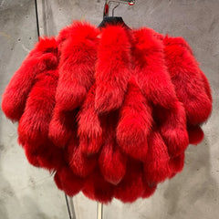 Genuine Fox Fur Tails Bolero