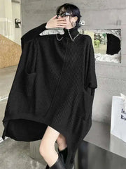 Luxury Asymmetrical Sweater Dress