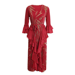Luxury Pleats Formal Dress