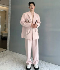 Men's Luxury Cutout Suit Set