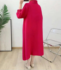Luxury Plissé Oversized Dress