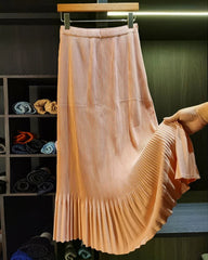 Luxury Pleated Petite-Fit Skirt