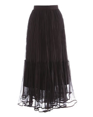 Luxury Tiered Tulle Maxi Skirt