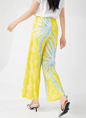 Travel Plissé Wide-Leg Pants