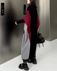 Avant-Garde Cocoon Knit Dress