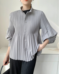 Luxury Pleated Daily Coat