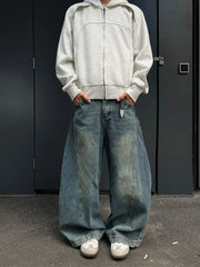 Men - Blue Super Baggy Jeans