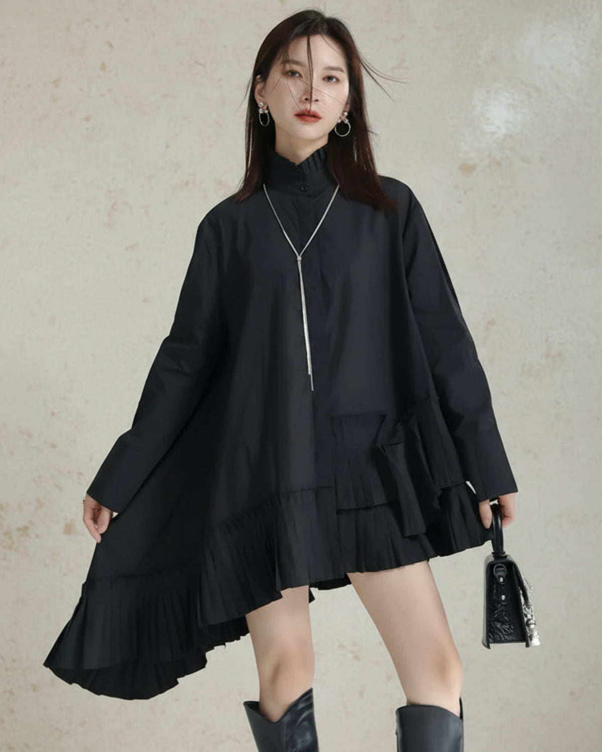 Avant-Garde Asymmetric Blouse