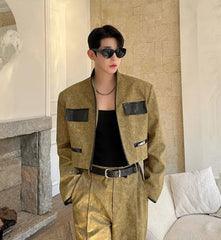 Couture Men's Crop Jacket & Wide Leg Pant