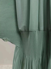 Elegant Ruffled Pleats Dress