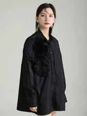 Luxury 3D Flower Blouse