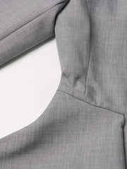 Premium Ruffled Peplum Blazer