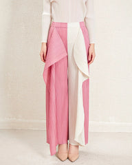 Luxury Plissé Ruffle Trousers