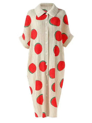 Luxury Plissé Blouse Dress