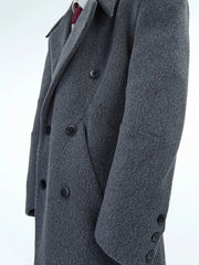 Men's Extra Long Wool Trench Coat - Cozy Luxury