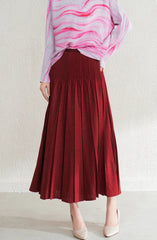 Elegant Plissé Formal Skirt