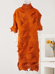 Luxury Pleated Folded Dress