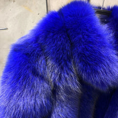Women's Genuine Fox Fur Coat