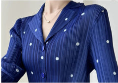 Luxury Plissé  3/4 Sleeve Dress
