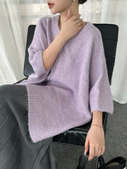 Luxury Knitted Poncho Sweater