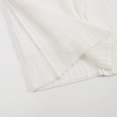 Lightweight Plisse Open-Front Cardigan